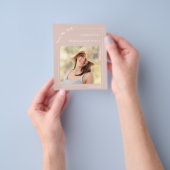 Pink photo Graduation Party Save the Date Flyer (Gruppe)