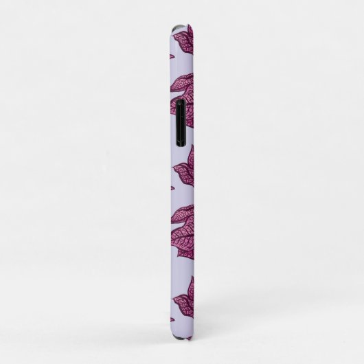 Pink Physalis Blume Muster Pastel Botanisch Case-Mate iPhone Hülle (Hinten/Rechts)