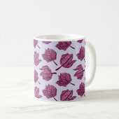 Pink Physalis Blume Muster Pastel Botanisch Kaffeetasse (VorderseiteRechts)