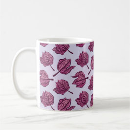 Pink Physalis Blume Muster Pastel Botanisch Kaffeetasse