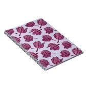 Pink Physalis Blume Muster Pastel Botanisch Notizblock (Rechte Seite)