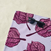 Pink Physalis Blume Muster Pastel Botanisch Strandtuch (Beispiel)