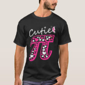 Pink Pi Day  Women girls Math Teacher Cutie Pi T-Shirt (Vorderseite)