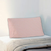 Pink Piaid Pattern Pillowcase Kissenbezug
