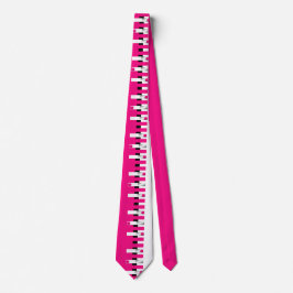 Pink Piano Neck Tie for Musical Style Statement Krawatte