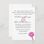 Pink Piazza Kaktus Blume in Blüte Einladung (Vorne/Hinten)