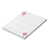 Pink Piazza Kaktus Blume in Blüte Notizblock (Rotiert)