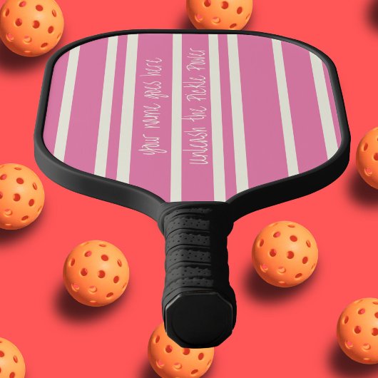 Pink Pickle Power Pickleballer Spieler mächtig Pickleball Schläger