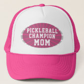 Pink Pickleball Champion Mama Trucker Hat Truckerkappe (Vorderseite)