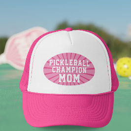 Pink Pickleball Champion Mama Trucker Hat Truckerkappe