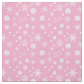  Pink 💟 Pickleball 🎄 Frohe Weihnachten  Stoff (Muster)