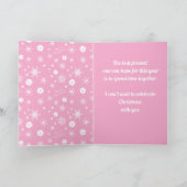 Pink💟 Pickleball🎄 Merry Christmas Card Karte (Innenseite)