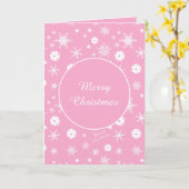  Pink💟 Pickleball🎄 Merry Christmas  Card Karte (Gelbe Blume)