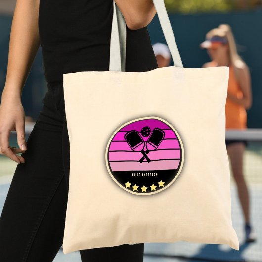 Pink Pickleball Paddle Tote Bag Tragetasche