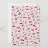 Pink Pickleball Party 50. Geburtstag Einladung (Rückseite)