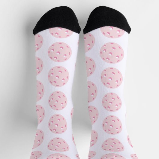 Pink Pickleball Pattern Socken (Oben)