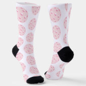 Pink Pickleball Pattern Socken (Gewinkelt)