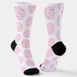 Pink Pickleball Pattern Socken