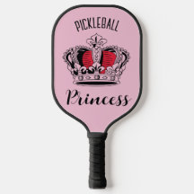Pink Pickleball Princess Crown Personalisiert
