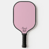 Pink Pickleball Princess Crown Personalisiert Schläger (Rückseite)
