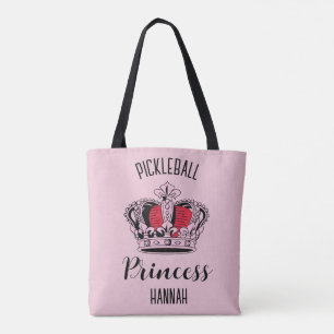 Pink Pickleball Princess Crown Tasche