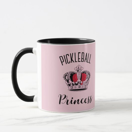 Pink Pickleball Princess Crown Tasse (Links)