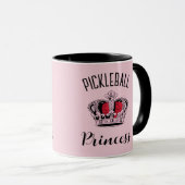 Pink Pickleball Princess Crown Tasse (VorderseiteRechts)