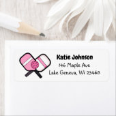 Pink Pickleball Sport verwandt (Insitu)