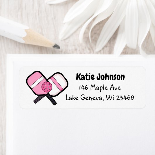 Pink Pickleball Sport verwandt (Insitu)