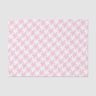Pink Pied-De-Poule-Muster - Benutzerdefinierter Hi Seidenpapier