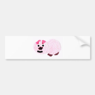 Pink Pig Autoaufkleber
