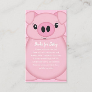 Pink Pig Baby Dusche Begleitkarte