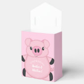 Pink Pig Baby Dusche Geschenkschachtel (Geöffnet)