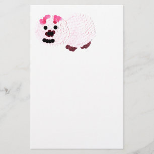 Pink Pig Briefpapier