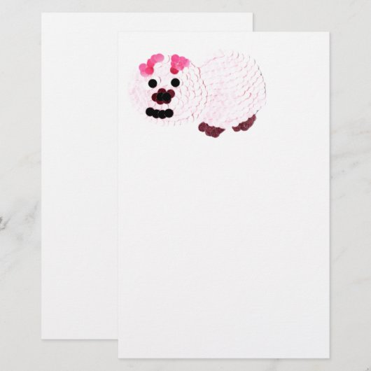 Pink Pig Briefpapier (Vorne/Hinten)