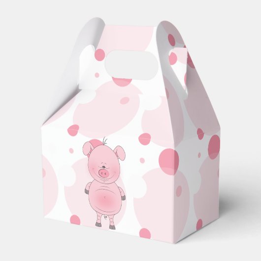 Pink Pig Cartoon Geschenkschachtel (Vorderseite)