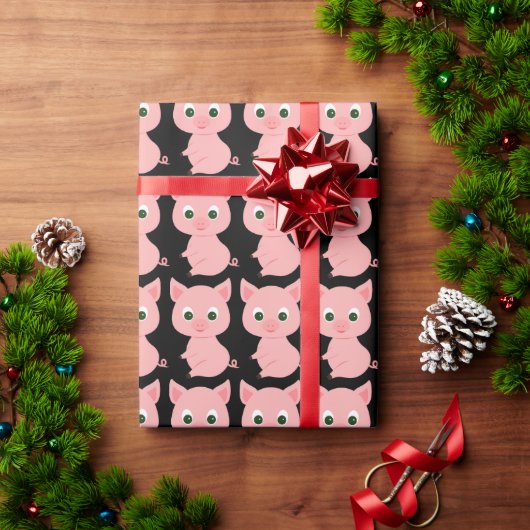 PINK PIG CHRISTMAS WRAPPPAPIER GESCHENKPAPIER (Feiertagsgeschenk)