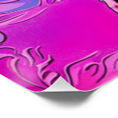 Pink Pig Design Glossy Poster Wand Hochzeitspaar (Ecke)