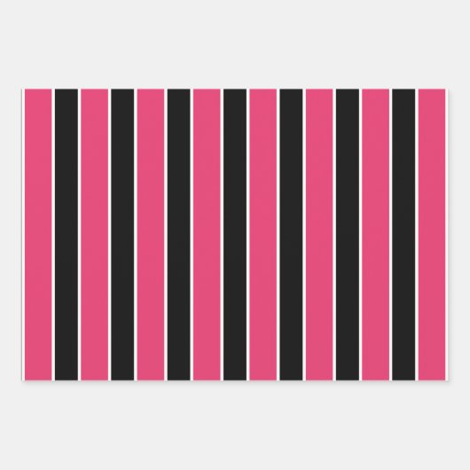 Pink Pig Dots & Stripes Wrapping Paper Sheet Set Geschenkpapier Set (Vorderseite 3)