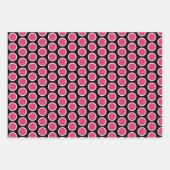 Pink Pig Dots & Stripes Wrapping Paper Sheet Set Geschenkpapier Set (Vorderseite 2)