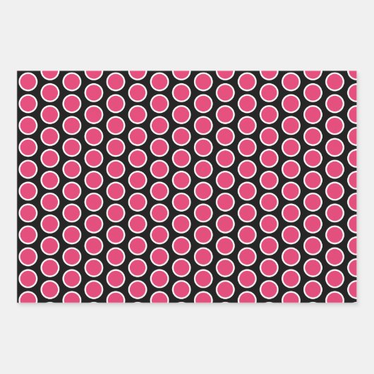 Pink Pig Dots & Stripes Wrapping Paper Sheet Set Geschenkpapier Set (Vorderseite 2)