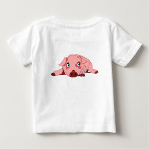 Pink Pig Funny Baby T - Shirt