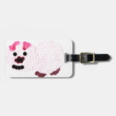 Pink Pig Gepäckanhänger (Vorderseite horizontal)