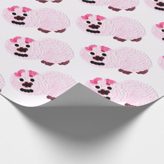 Pink Pig Geschenkpapier (Ecke)