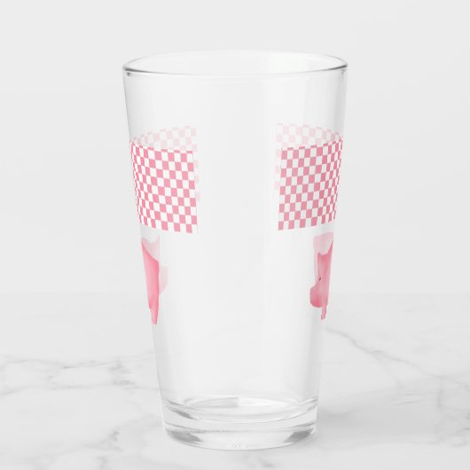 Pink Pig-Glas-Cup Glas (Rechts)