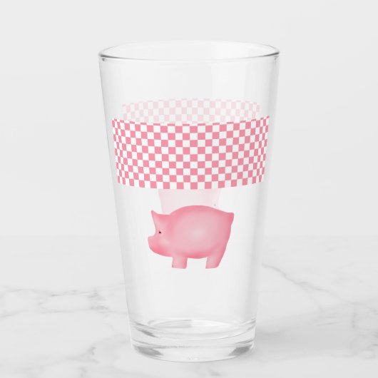 Pink Pig-Glas-Cup Glas (Vorderseite)