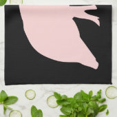 Pink Pig Küchentuch (Gefaltet)