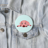 Pink Pig mit Blue Eyes Button - Farbe (Beispiel)
