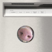 Pink Pig Nase nah Foto Magnet (In Situ (Geschirrspüler))