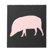 Pink Pig Notepad Notizblock (Vorderseite)